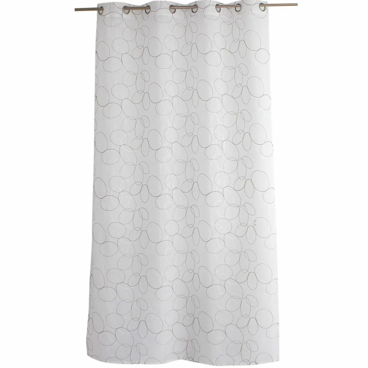 Voilage|ENJOY HOME Voilage brodé œillets (140 x 240 cm) Galet Gris