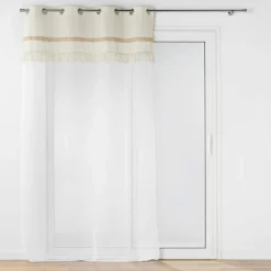 Voilage|DOUCEUR D'INTERIEUR Voilage coton (140 x 240 cm) Janara Beige