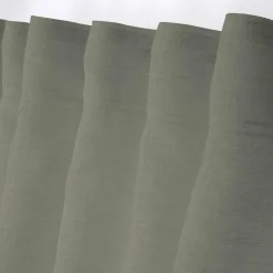 Voilage|LOVELY CASA Voilage galon fronceur (140 x 260 cm) Madrid Vert kaki