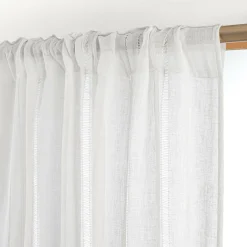 Voilage|EMINZA Voilage galon fronceur (280 x 240 cm) Léontine Blanc