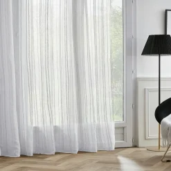 Voilage|EMINZA Voilage galon fronceur (280 x 240 cm) Théo Blanc