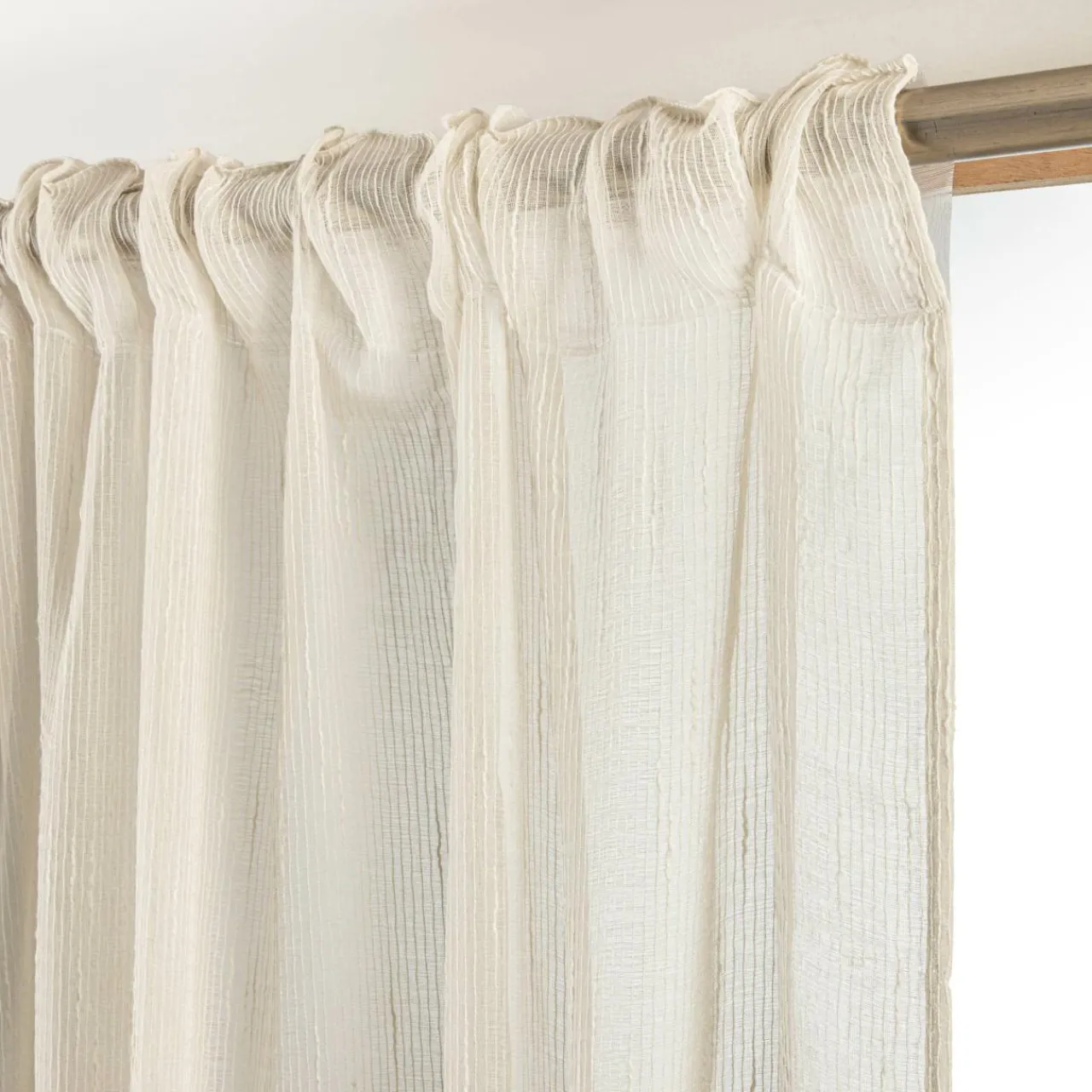 Voilage|EMINZA Voilage galon fronceur (280 x 240 cm) Raphaël Beige