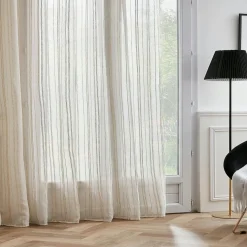 Voilage|EMINZA Voilage galon fronceur (280 x 240 cm) Théo Beige