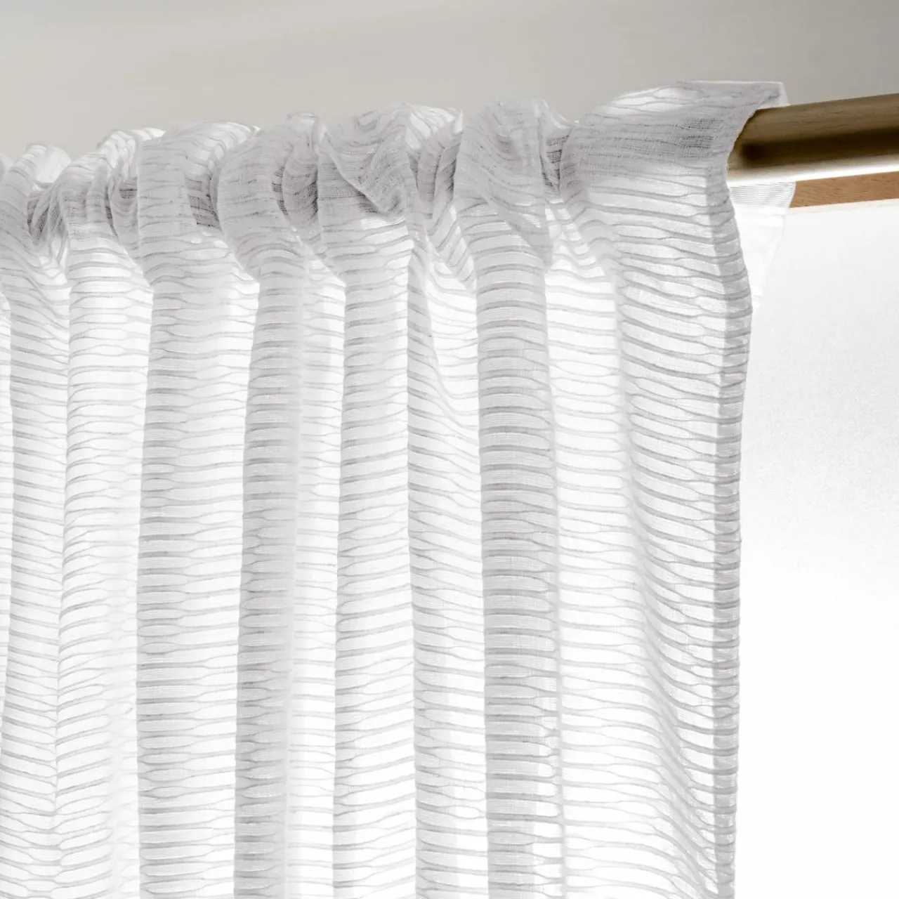 Voilage|EMINZA Voilage galon fronceur (280 x 240 cm) Maël Blanc