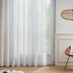 Voilage|EMINZA Voilage galon fronceur (280 x 240 cm) Maël Blanc