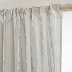 Voilage|EMINZA Voilage galon fronceur pompons (280 x 240 cm) Axel Beige