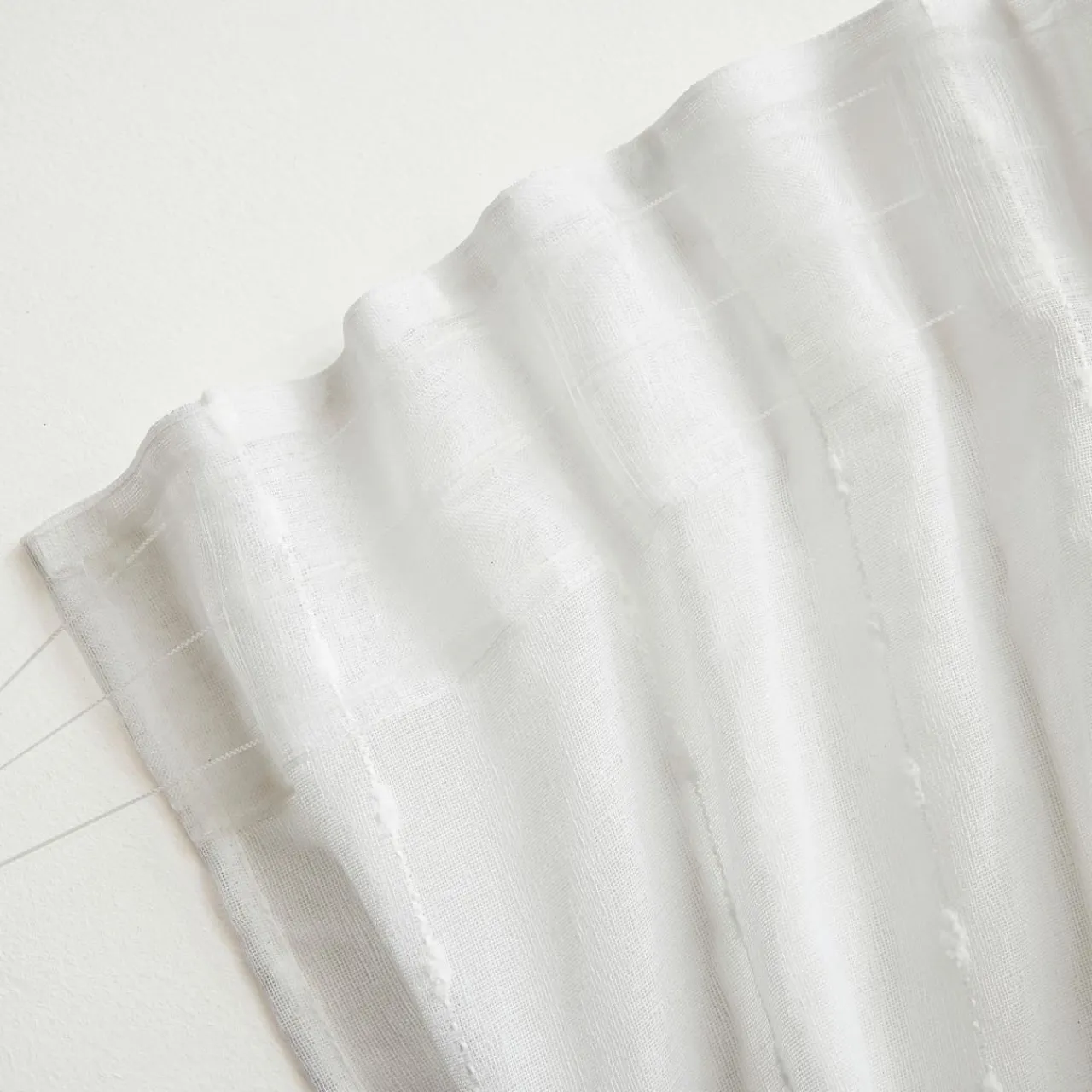 Voilage|EMINZA Voilage galon fronceur pompons (280 x 240 cm) Axel Blanc