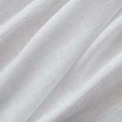 Voilage|EMINZA Voilage grande largeur effet lin (400 x 240 cm) Robin Blanc