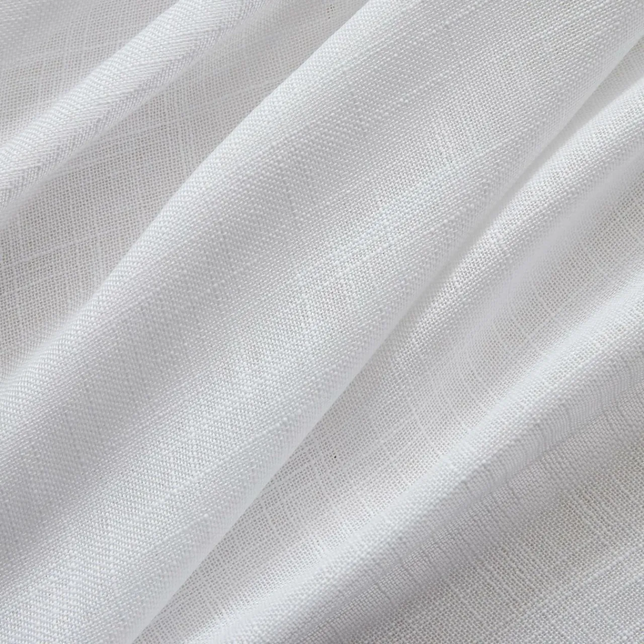 Voilage|EMINZA Voilage grande largeur effet lin (400 x 240 cm) Robin Blanc