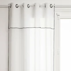 Voilage|ATMOSPHERA Voilage œillets à volant (140 x 240 cm) Fred Blanc