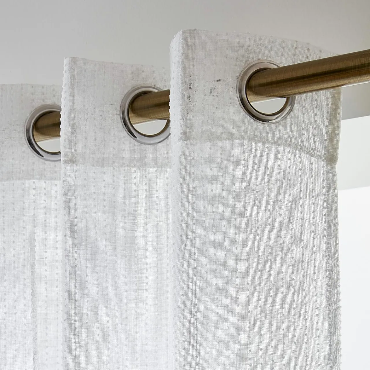 Voilage|EMINZA Voilage œillets (280 x 240 cm) Arthur Blanc