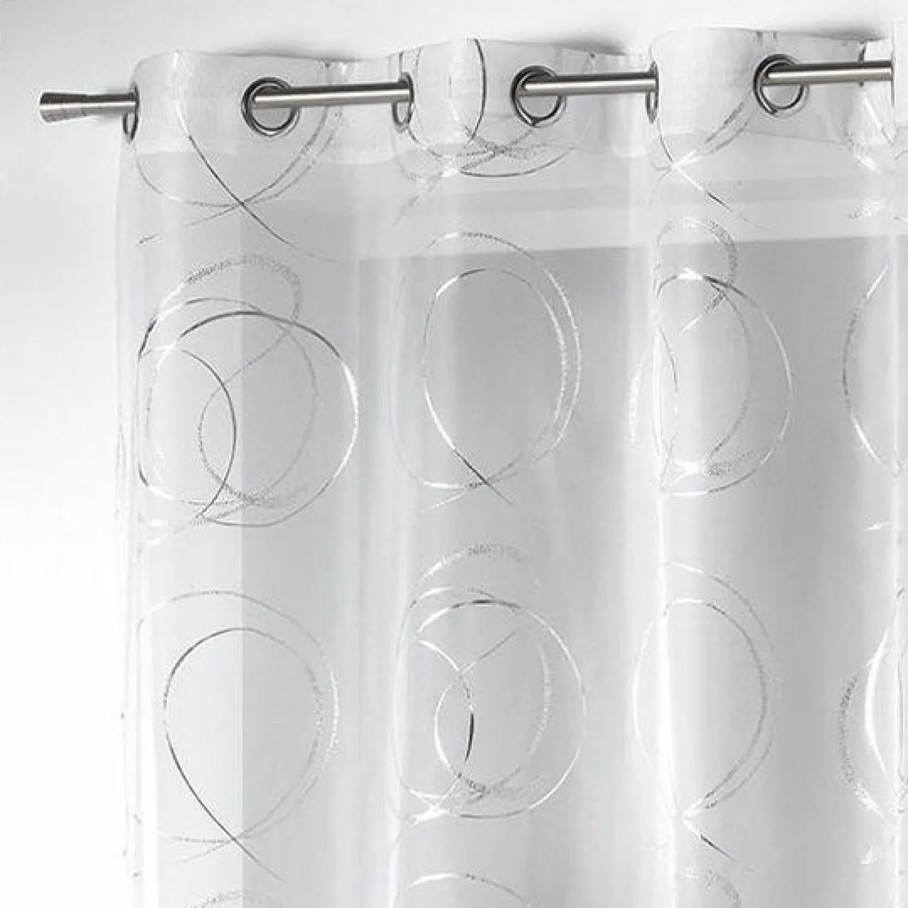 Voilage|DOUCEUR D'INTERIEUR Voilage œillets (140 x 240 cm) Bully Blanc