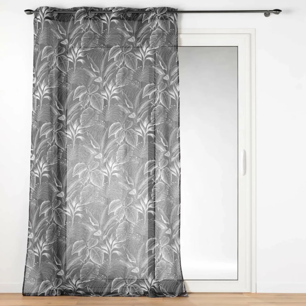 Voilage|DOUCEUR D'INTERIEUR Voilage œillets (140 x 240 cm) Cabana Noir