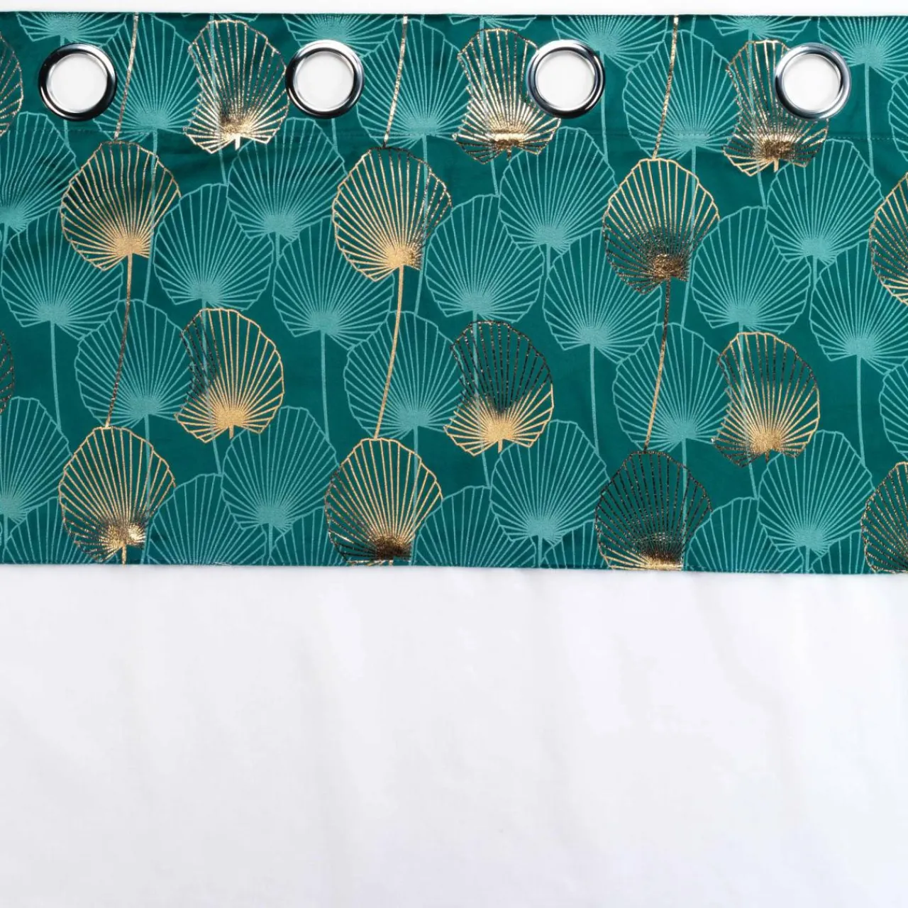 Voilage|DOUCEUR D'INTERIEUR Voilage œillets (140 x 240 cm) Clairine Vert émeraude