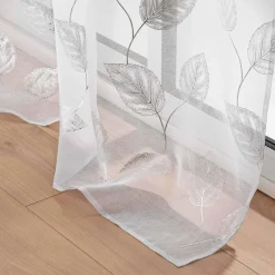 Voilage|DOUCEUR D'INTERIEUR Voilage œillets (140 x 240 cm) Edelia Argent