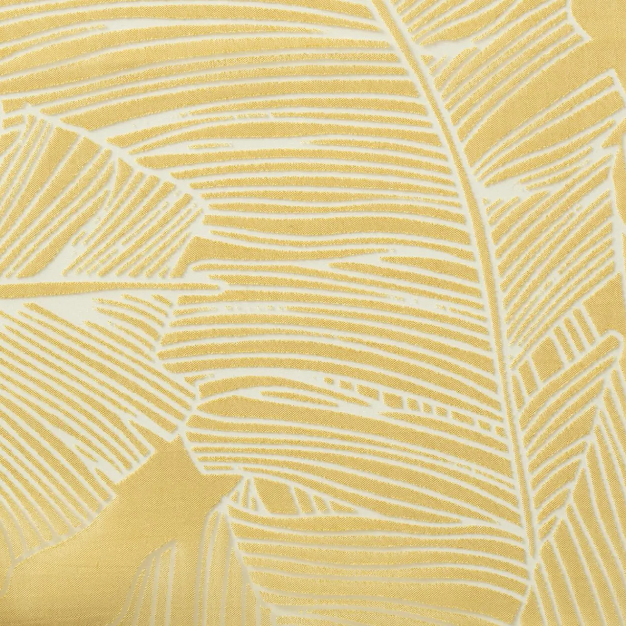 Voilage|ATMOSPHERA Voilage œillets (140 x 240 cm) Feuille Jaune ocre