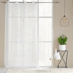 Voilage|douceur d'intu017drieur Voilage œillets (140 x 240 cm) Louxor Blanc