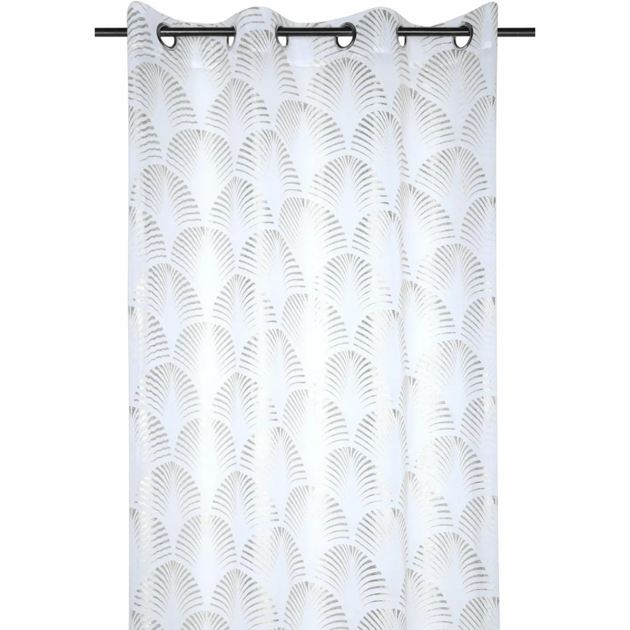 Voilage|LOVELY CASA Voilage œillets (140 x 260 cm) Maldives Argent