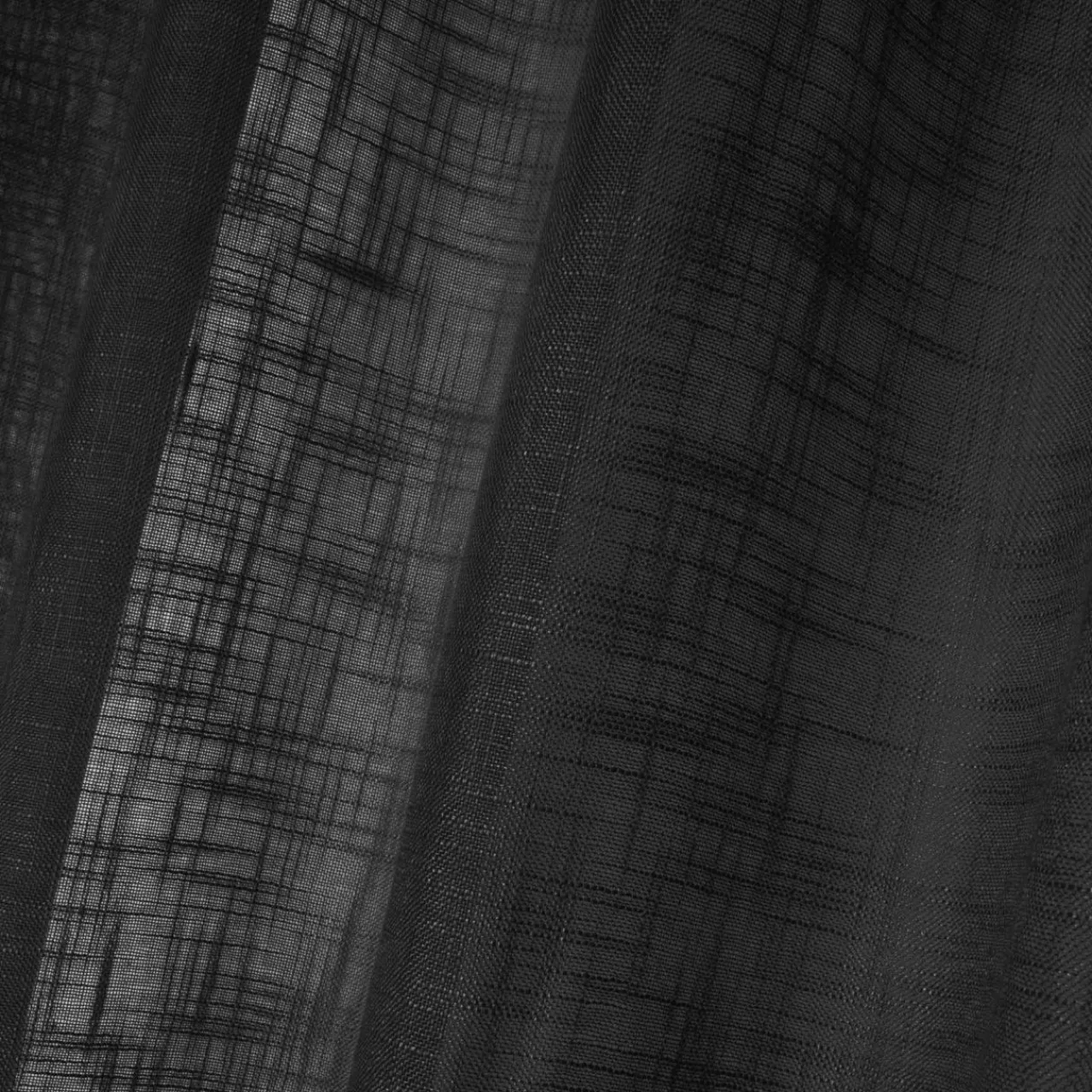 Voilage|LOVELY CASA Voilage œillets (135 x 260 cm) Ontario Noir