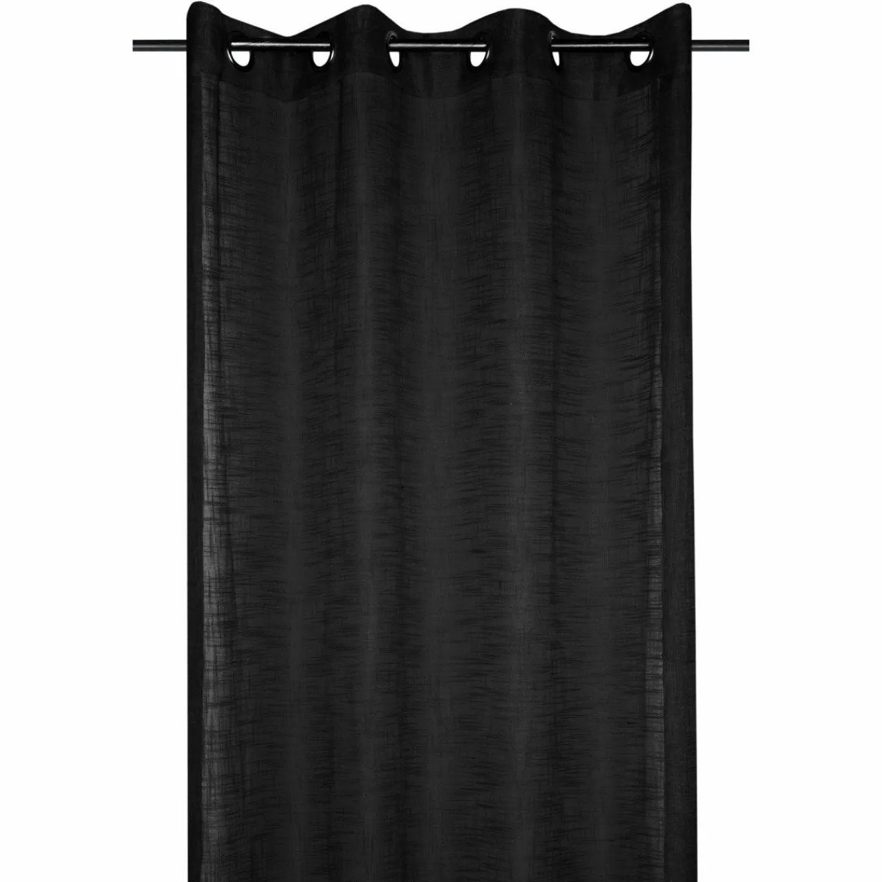 Voilage|LOVELY CASA Voilage œillets (135 x 260 cm) Ontario Noir