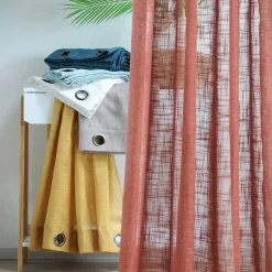 Voilage|LOVELY CASA Voilage œillets (135 x 260 cm) Ontario Blanc