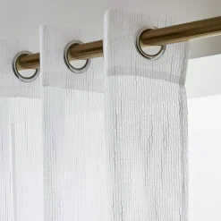 Voilage|EMINZA Voilage œillets (140 x 280 cm) Raphaël Blanc