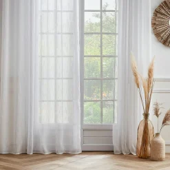 Voilage|EMINZA Voilage œillets (140 x 280 cm) Raphaël Blanc
