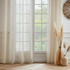 Voilage|EMINZA Voilage œillets (140 x 240 cm) Raphaël Beige