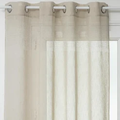 Voilage|ATMOSPHERA Voilage œillets (140 x 240 cm) Sab Beige