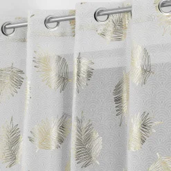 Voilage|DOUCEUR D'INTERIEUR Voilage œillets (140 x 240 cm) Sunny Gold Or