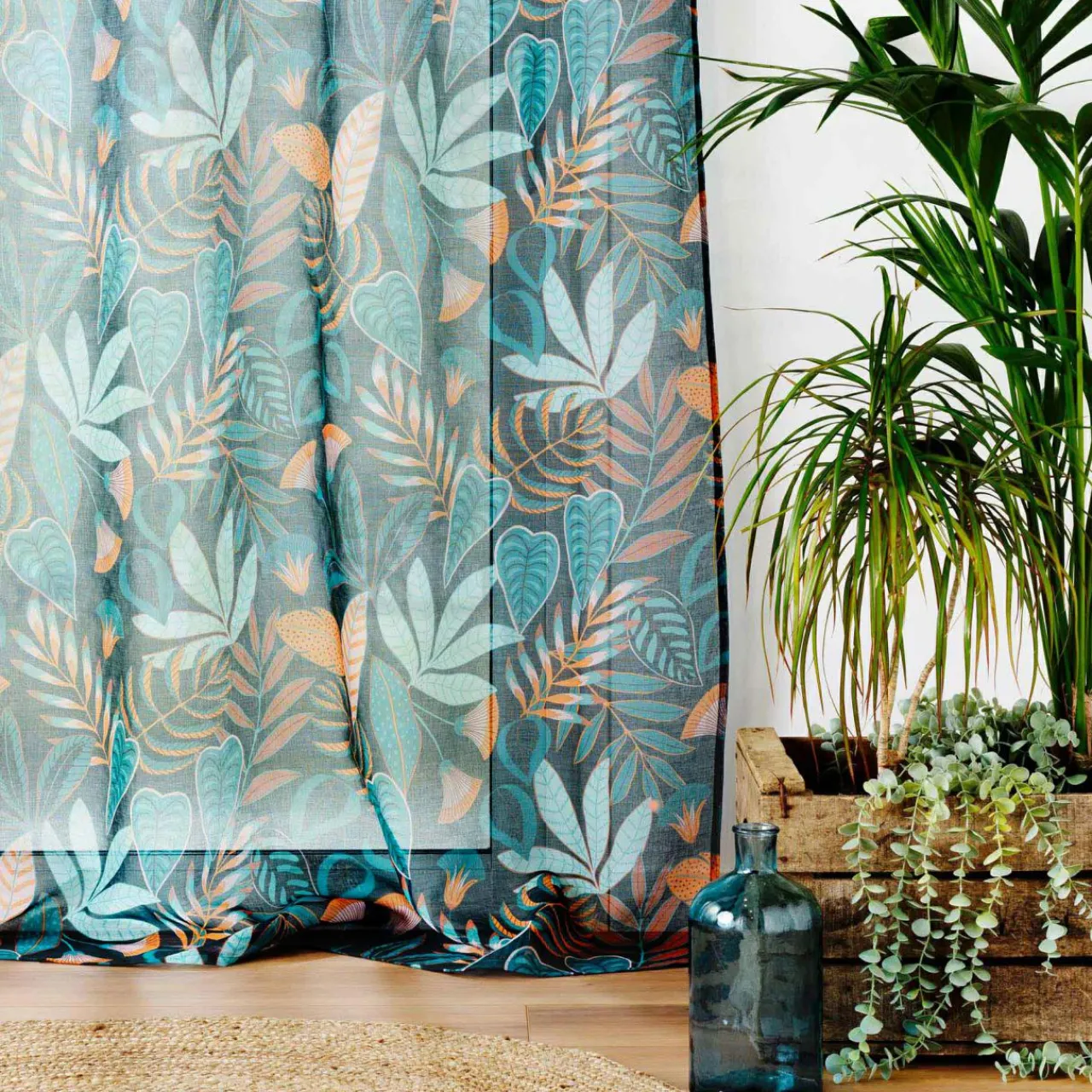 Voilage|DOUCEUR D'INTERIEUR Voilage œillets (140 x 240 cm) Tilda Vert