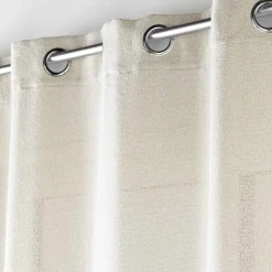 Voilage|douceur d'intu017drieur Voilage œillets effet lainage (140 x 240 cm) Loulaine Beige