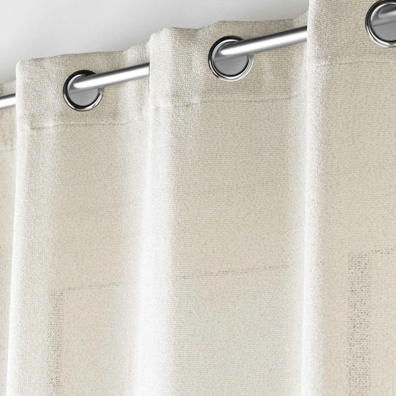 Voilage|douceur d'intu017drieur Voilage œillets effet lainage (140 x 240 cm) Loulaine Beige