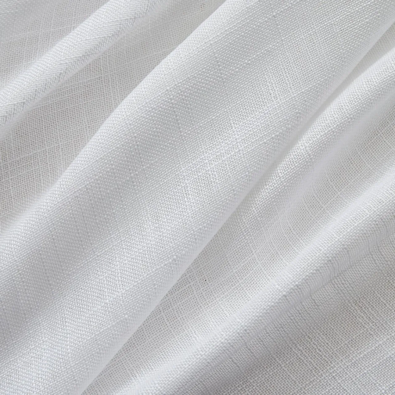 Voilage|EMINZA Voilage œillets effet lin (140 x 240 cm) Robin Blanc