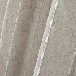 Voilage|EMINZA Voilage œillets pompons (140 x 240 cm) Axel Beige