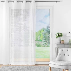 Voilage|DOUCEUR D'INTERIEUR Voilage maille (140 x 280 cm) Naomie Blanc
