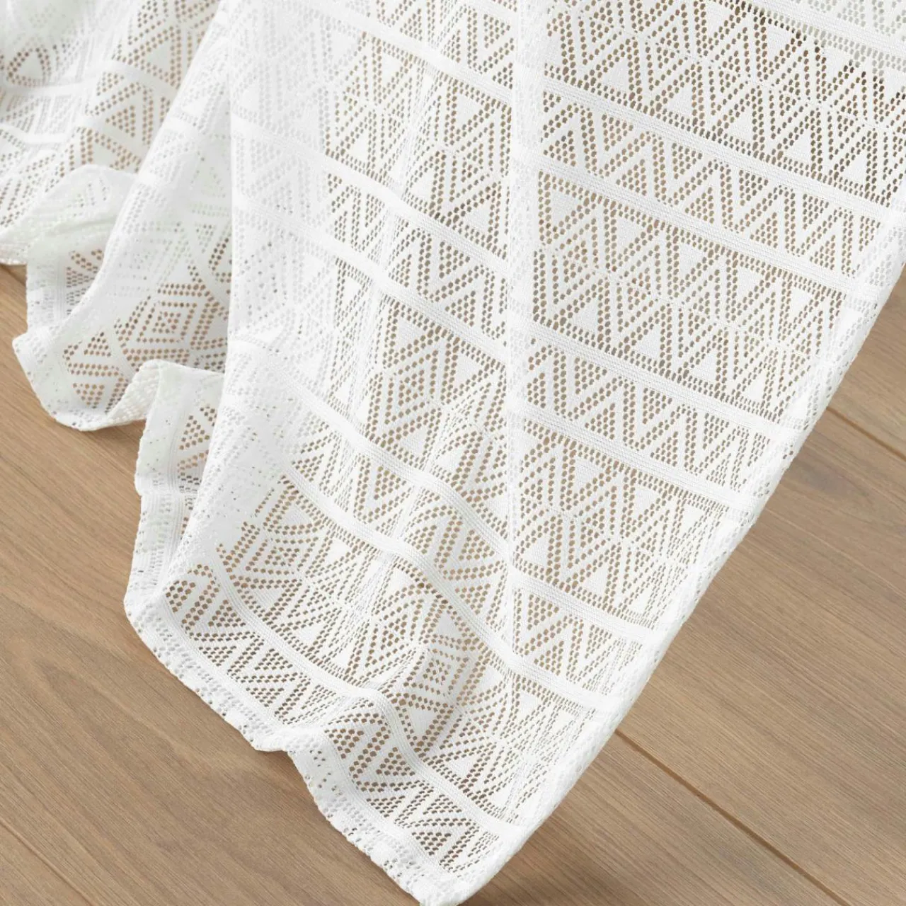 Voilage|DOUCEUR D'INTERIEUR Voilage maille (140 x 240 cm) Naomie Blanc