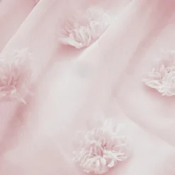 Voilage|EMINZA Voilage oeillets pompons (140 x 240 cm) Suzie Rose