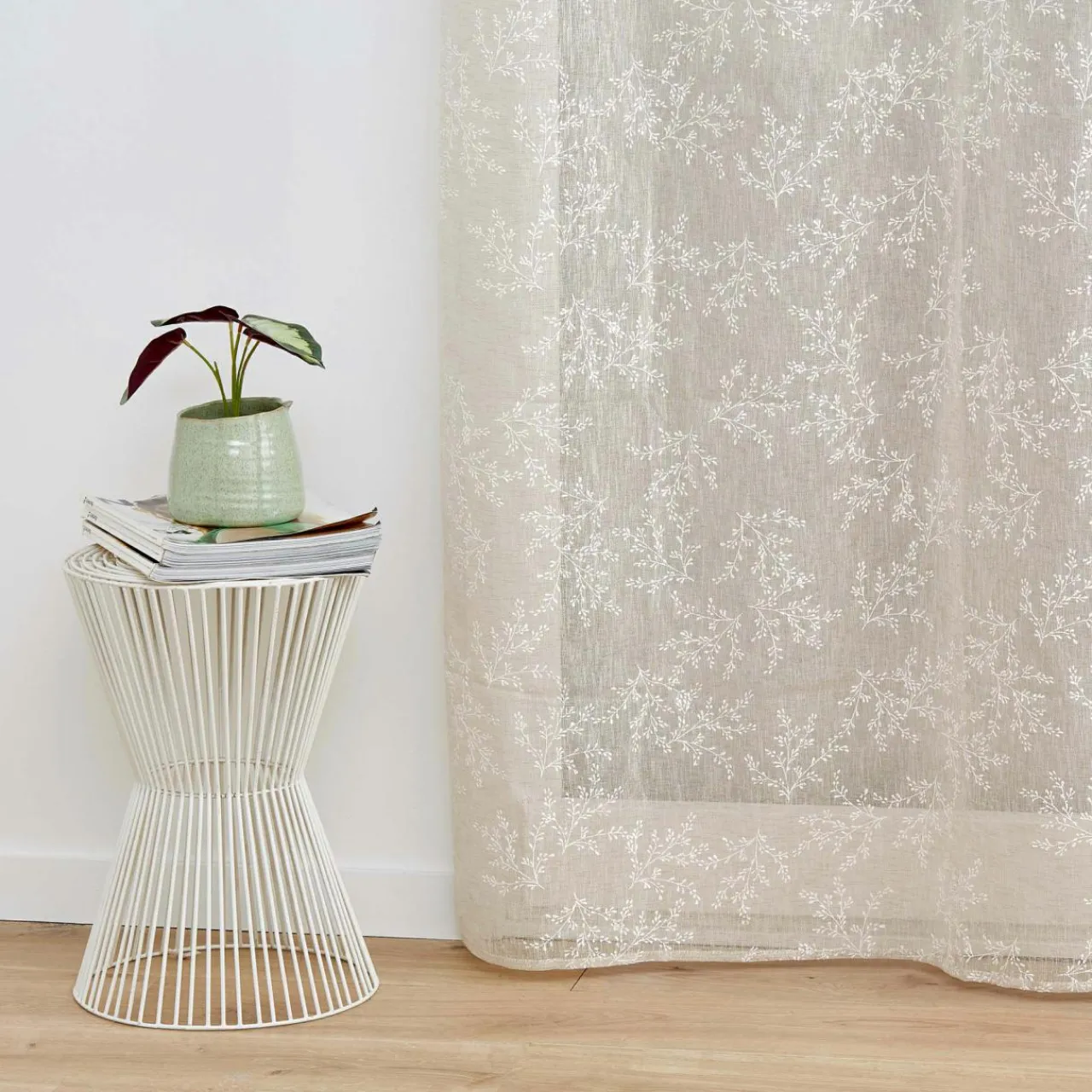 Voilage|DOUCEUR D'INTERIEUR Voilage tissé (140 x 280 cm) Karla Taupe