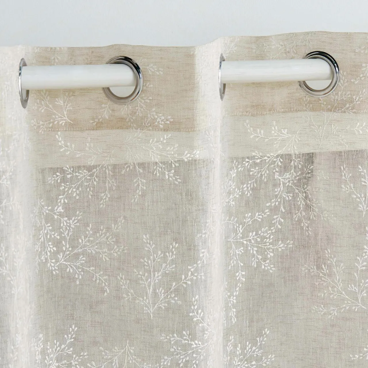 Voilage|DOUCEUR D'INTERIEUR Voilage tissé (140 x 240 cm) Karla Taupe