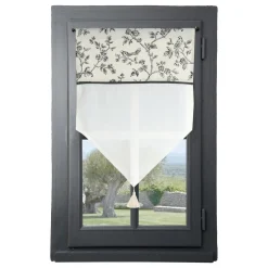 Voilage|STOF Voilage vitrage passe-tringle (45 x 60 cm) Clarine Ecru